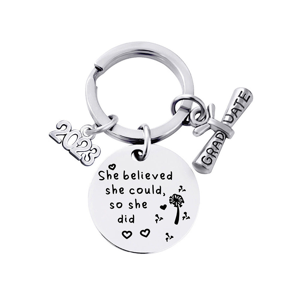 Wholesale Metal Graduation Season Gift Creative Keychain